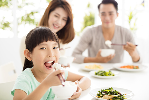 family in dining